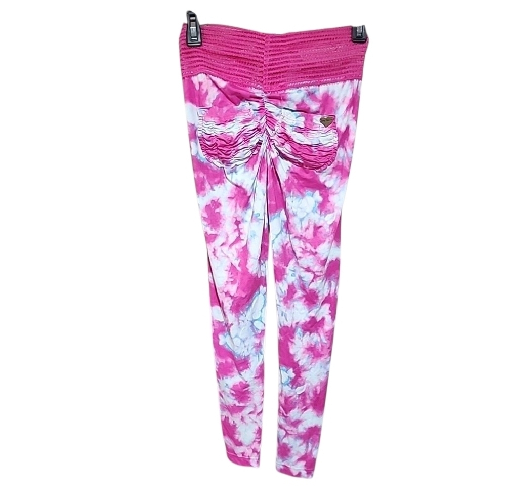 Cute Booty Tiedye Scrunch Leggings. Size Small